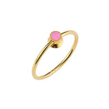 Orbit Infinity Dot Gold Plated Ring