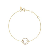 PETIT Belle 14K Gold Bracelet w. Diamond