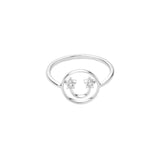Petit Beck 14k Whitegold Ring w. Diamant