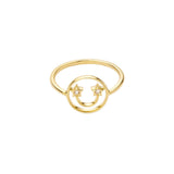 PETIT Beck 14K Gold Ring w. Diamond
