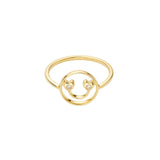 Petit Jen 14K Goldring w. Diamant