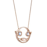 PREMIERE Florentina 18K Rosegold Necklace w. Moonstone