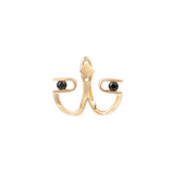 PREMIERE Paola 18K Gold Ear Jacket w. Pearl, Diamond & Spinel