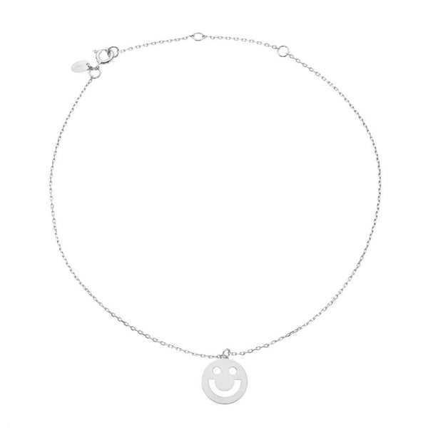 FRIENDS Happy Mini 18K Gold Plated or Silver Anklet