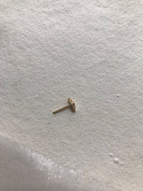 RAINBOW Lyserød/Grå 14K Guld Ørering m. Diamanter
