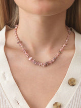 Reef Gold Plated Necklace w. Seashell Pink Coral