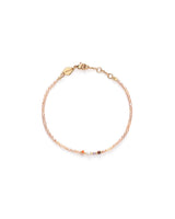 Rice & Shine Peach Melba Forgyldt Armbånd m. Pink Glasperler