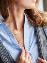 Raw Classic Harlequin 18K Gold Pendant w. Diamonds