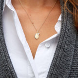 Rock Signet 18K Gold Pendant w. Diamonds