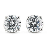 Solitaire Ohrstecker aus 18K Weißgold I Diamanten