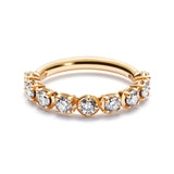 Band 18K Guld Ring m. Diamanter