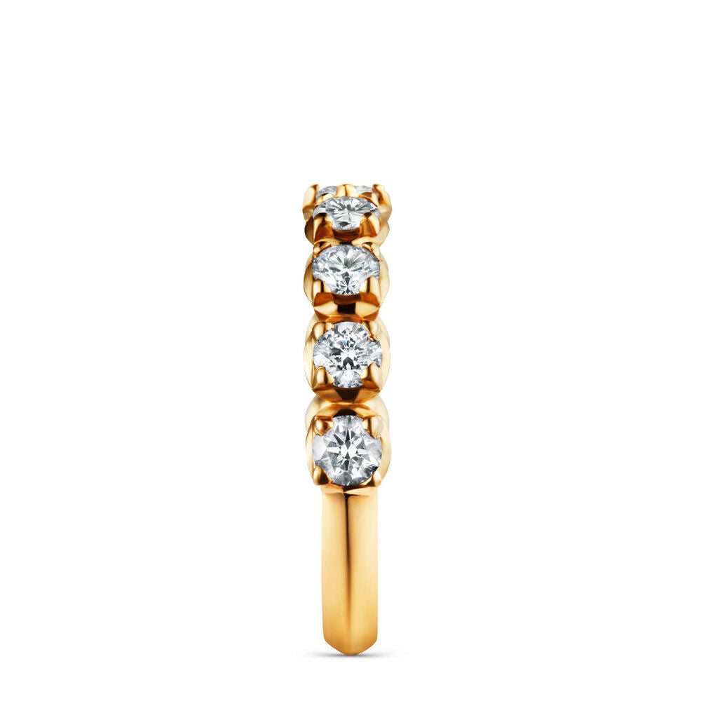 Band 18K Guld Ring m. Diamanter