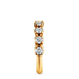 Band 18K Guld Ring m. Diamanter