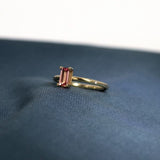 Nord Turned 18K Gold Ring w. Tourmaline