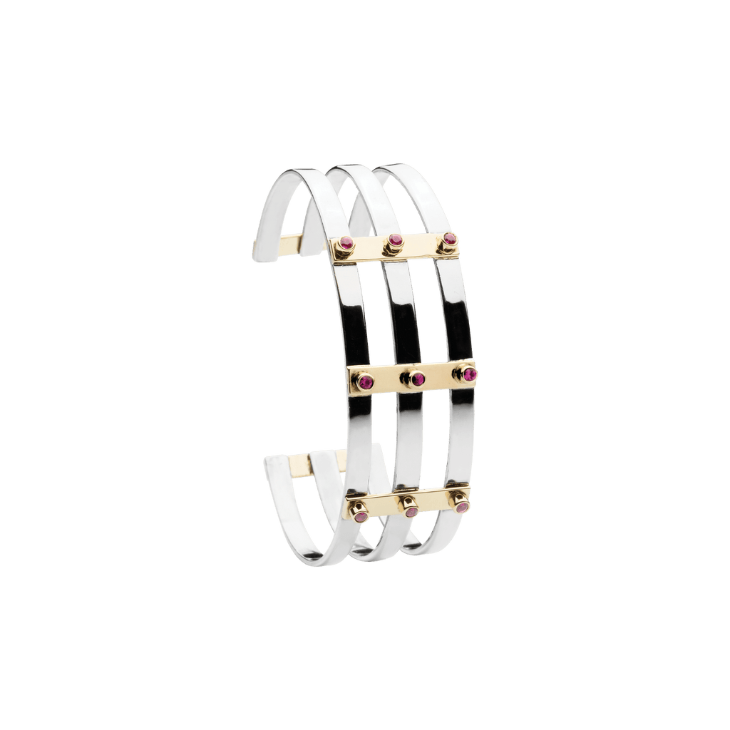 Ruby District Bracelet Silver, Gold