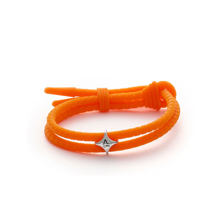 Roland Garros Orange Sølv Armbånd