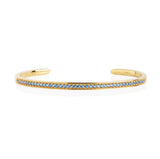 Valiano Gold Plated Bangle w. Blue Zirconias