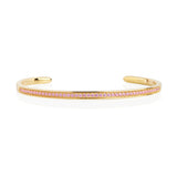 Valiano Gold Plated Bangle w. Pink Zirconias