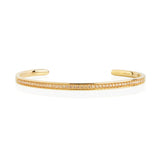 Valiano Gold Plated Bangle w. Yellow Zirconias