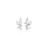 Adria Tree Piccolo Silver Studs w. White Zirconias & Pearl