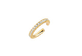 Ellera Piccolo Gold Plated Ear Cuffs w. White Zirconias