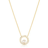 Ponza Circolo Halskette 18K vergoldet I Zirkon