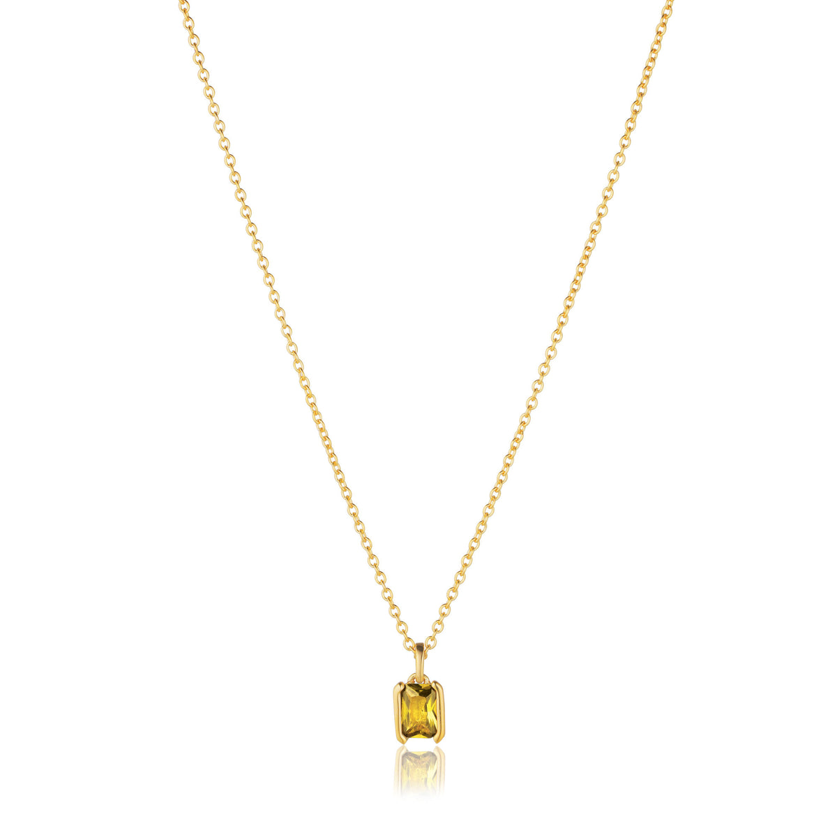 Roccanova Piccolo 18K Gold Plated Necklace w. Zirconia