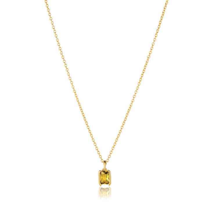 Roccanova Piccolo 18K Gold Plated Necklace w. Zirconia