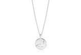Zodiaco Capricorn Silver Necklace w. White Zirconias