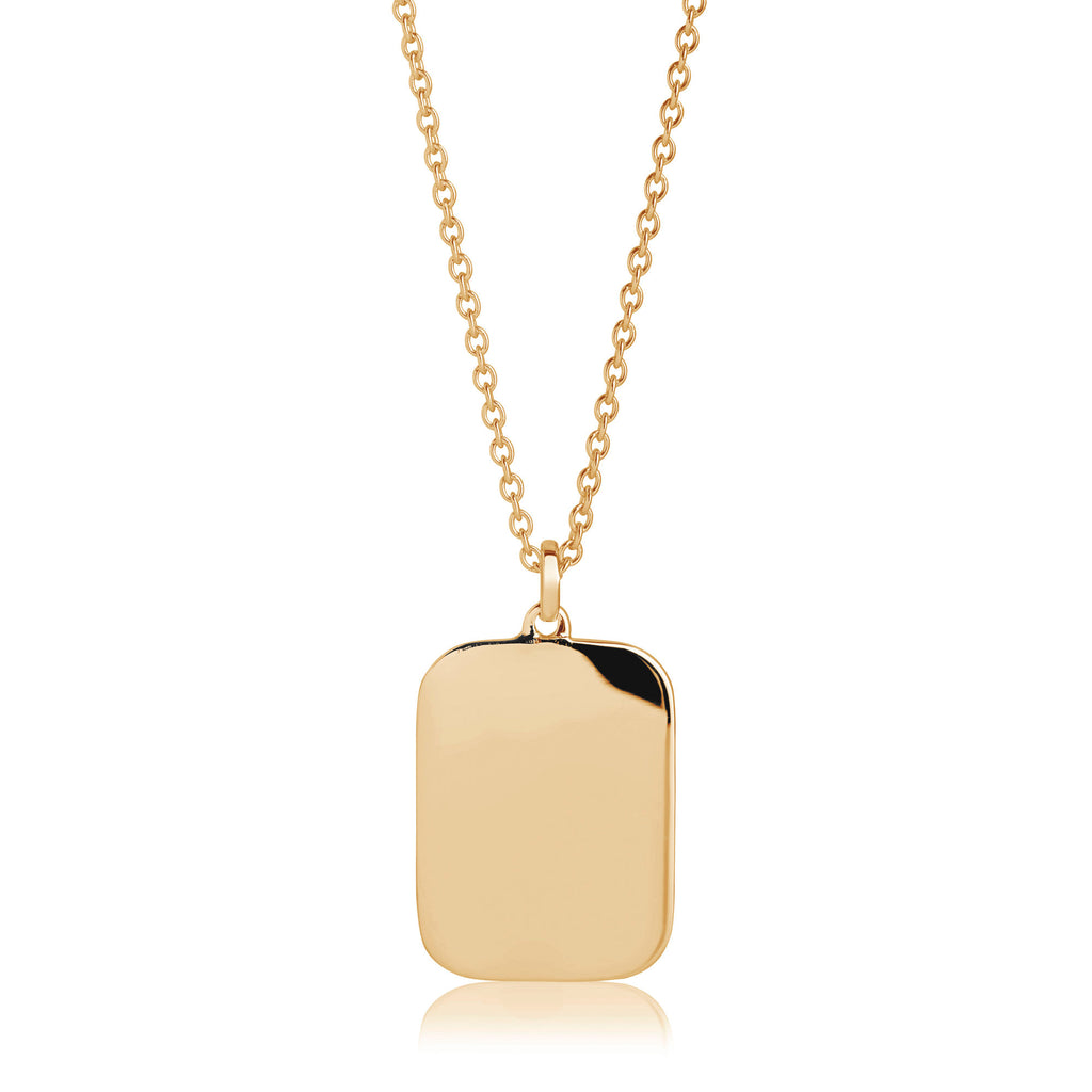 Follina Pianura Quadrato Gold Plated Necklace