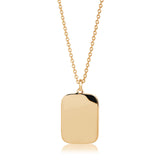 Follina Pianura Quadrato Gold Plated Necklace