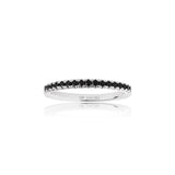 Ellera Silver Ring w. Black Zirconias