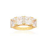 Roccanova Altro Quattro Ring 18K vergoldet I Zirkon