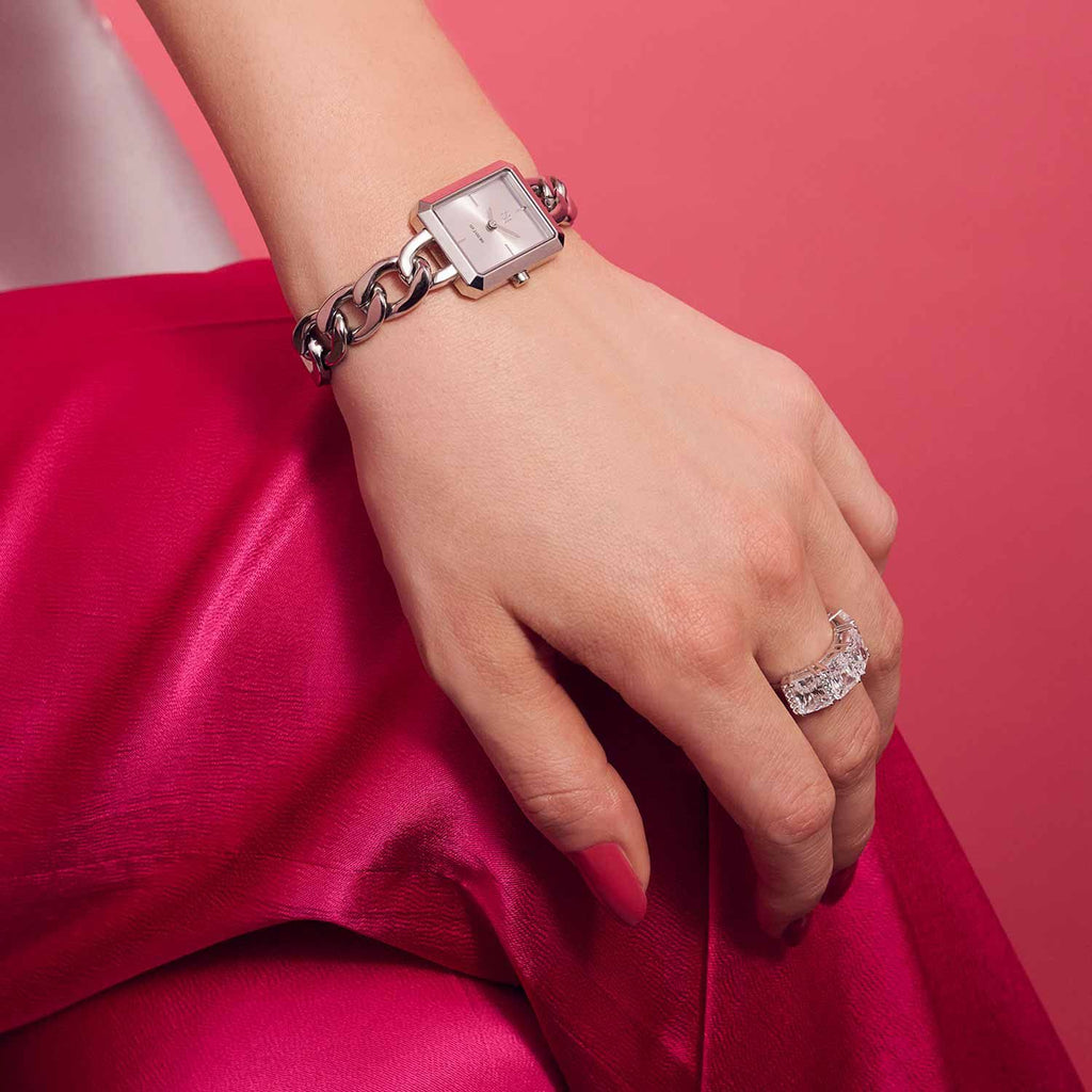 Roccanova Altro Quattro Silver Ring w. Zirconias