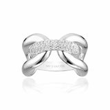 Capri Tre Silberring I Weißer Zirkon