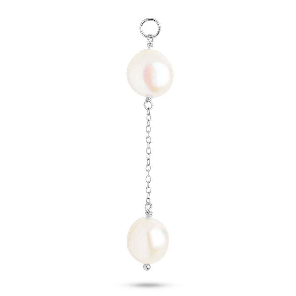 Pearl Jam Silver Earring-Pendant w. Pearls