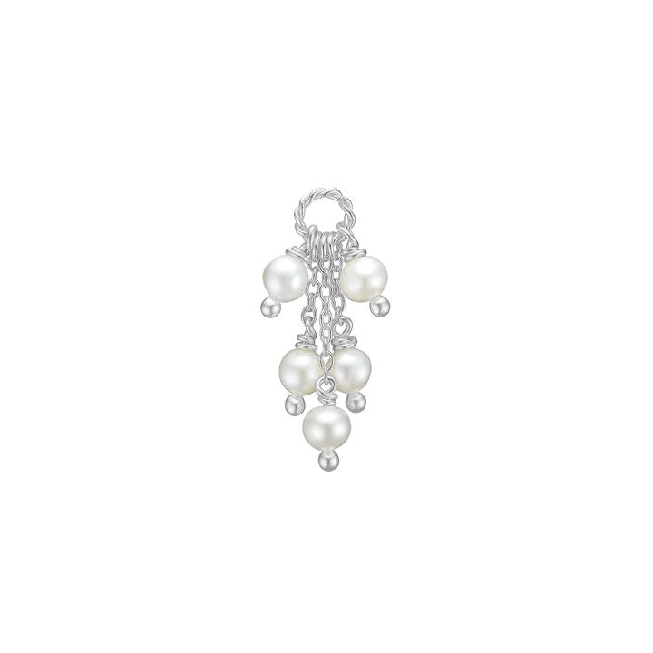 Charm Silver Pendant w. Pearls