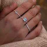 Silver Ring w. Topaz