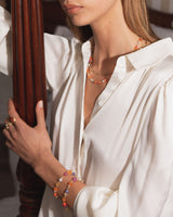 Wild Berry Limited edition 18K Colorful Gold Necklace w. Gemstones