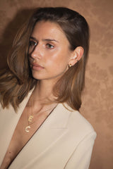 Letter W 18K Gold Pendant