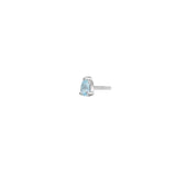 Blue Silver Stud w. Topaz