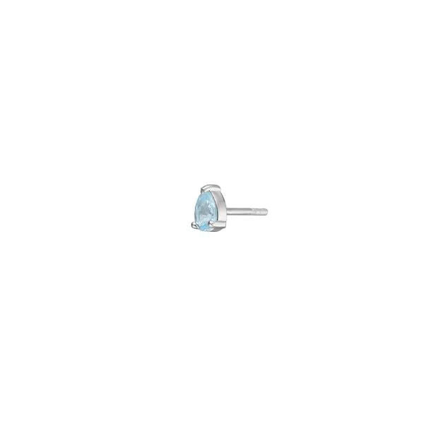 Blue Silver Stud w. Topaz
