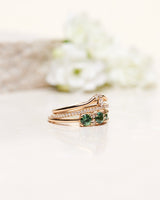 Anita Dark Chocolate 18K Gold, Whitegold or Rosegold Ring w. Diamonds