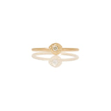 Mountain Sphere 14K Gold Ring w. Diamond