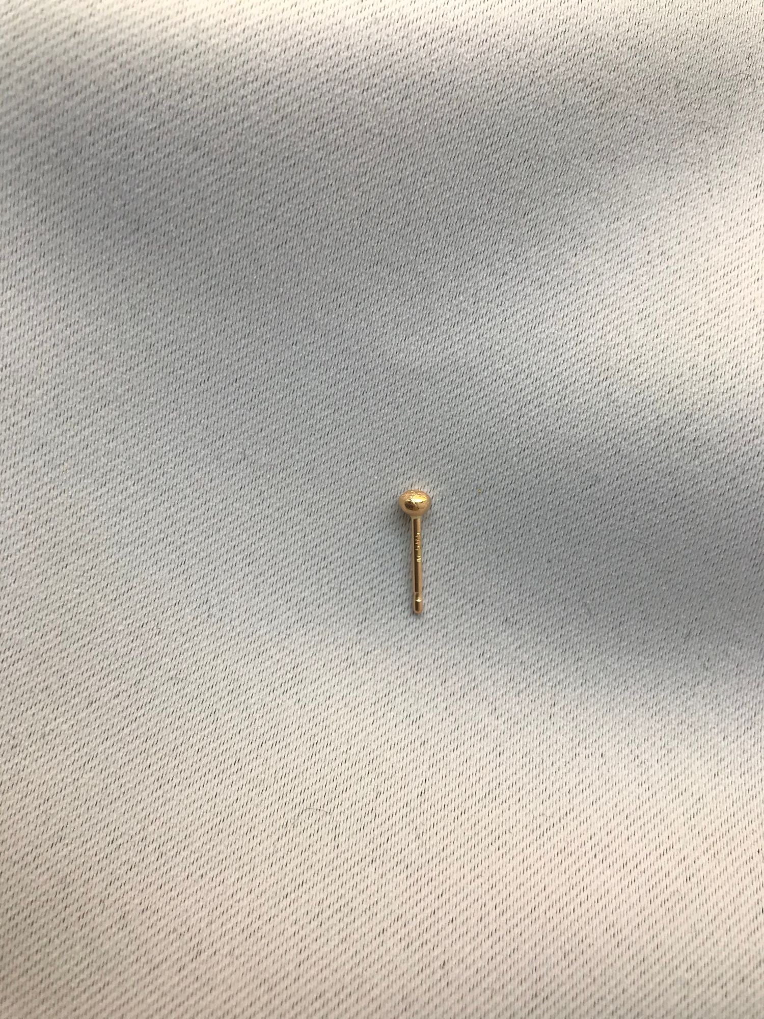 Mountain Sphere 14K Gold Stud