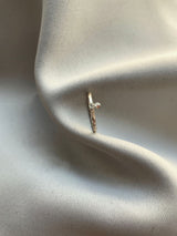 SUN & MOON 8K Gold Ring w. Diamond