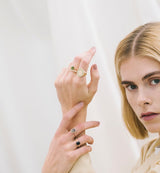 Sabine 14K Gold Ring w. Tsavorites