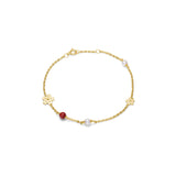 Sakura Forgyldt Armbånd m. Perle & Koral