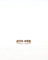 Sania Art Deco Baguette 18K Gold, Whitegold or Rosegold Ring w. Diamonds