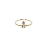 Tears 14K Gold Ring w. Sapphire
